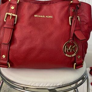 Michael Kors Cherry Red Shoulder Bag
